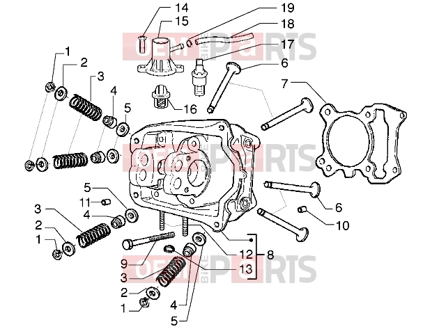 gilera Runner 180 VXR Engine » Head-Valves