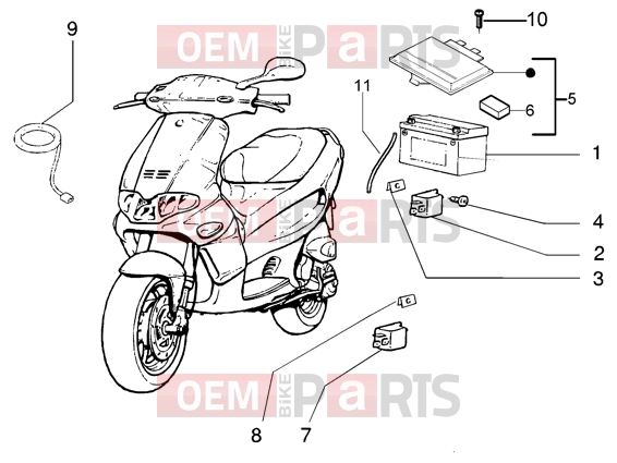 gilera Runner 200 VXR 4T Electrical system » Electrical device
