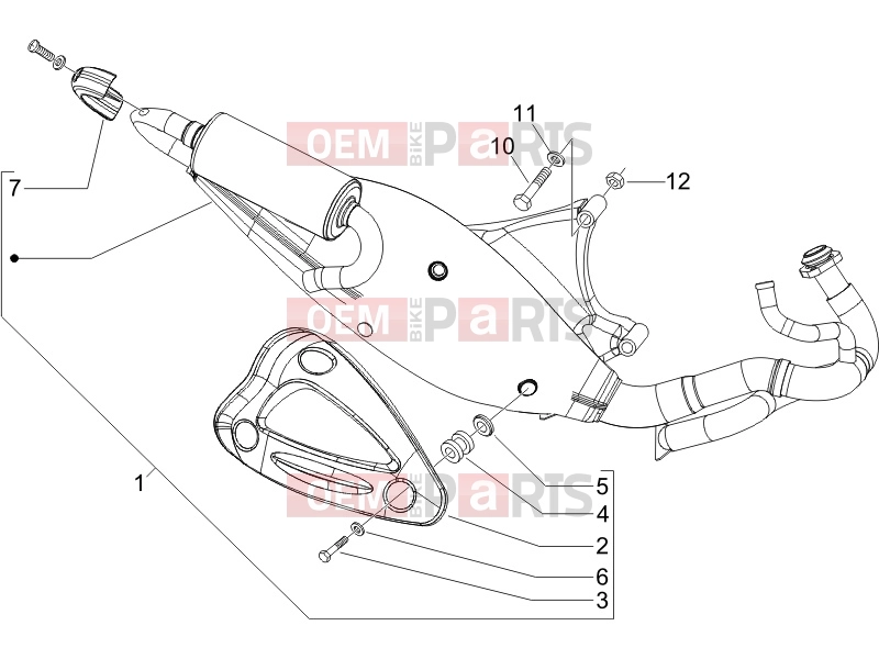 gilera 2006 Runner 50 Pure Jet SC Engine » Silencer