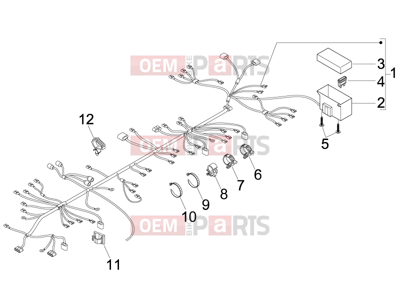 gilera 2008 Runner 50 ST Pure Jet Electrical system » Main cable harness