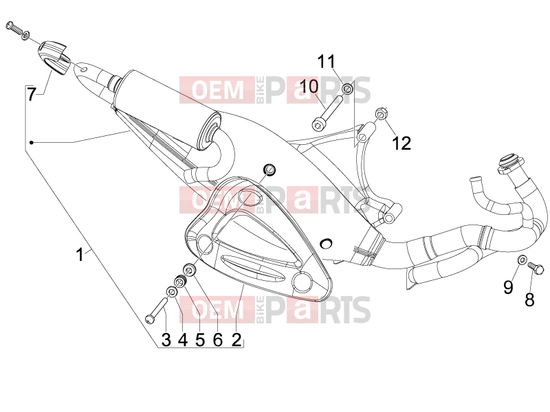 gilera 2009 Runner 50 ST Pure Jet Engine » Silencer
