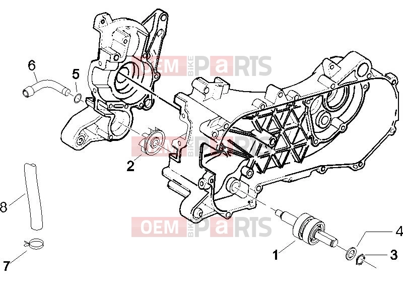 gilera 2011 Runner 50 Pure Jet Engine » Cooler pump