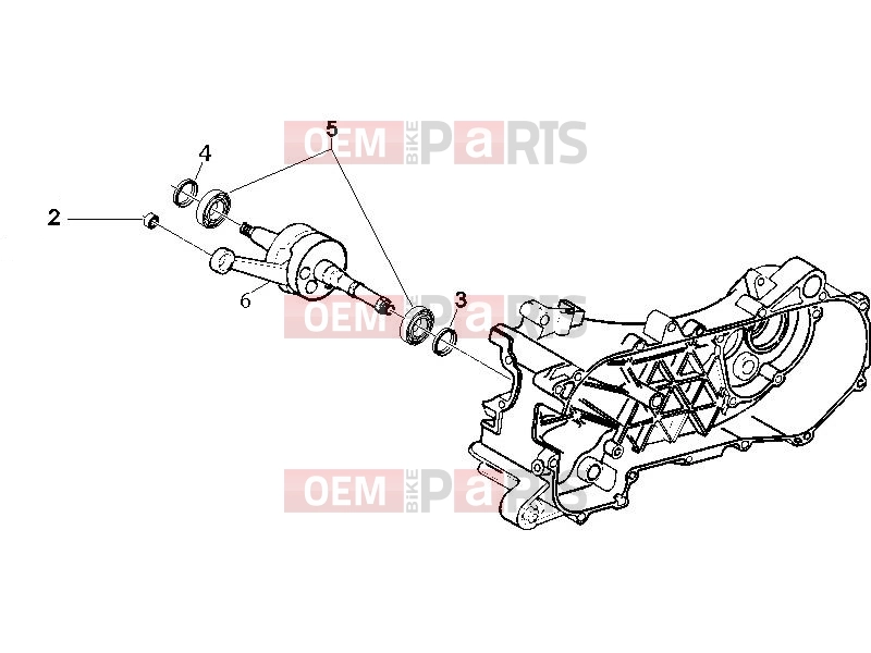 gilera 2011 Runner 50 Pure Jet Engine » Crankshaft