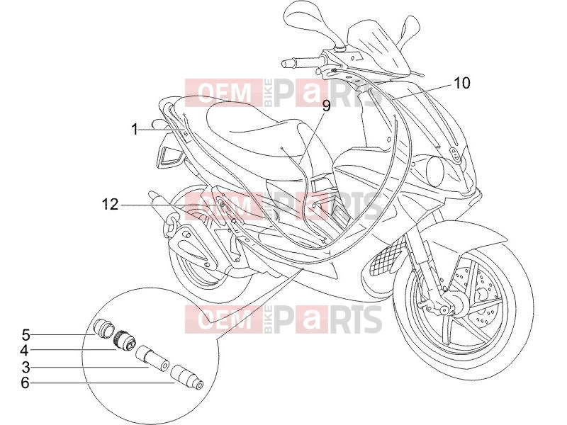 gilera 2011 Runner 50 Pure Jet Braking system - Transmissions » Transmissions
