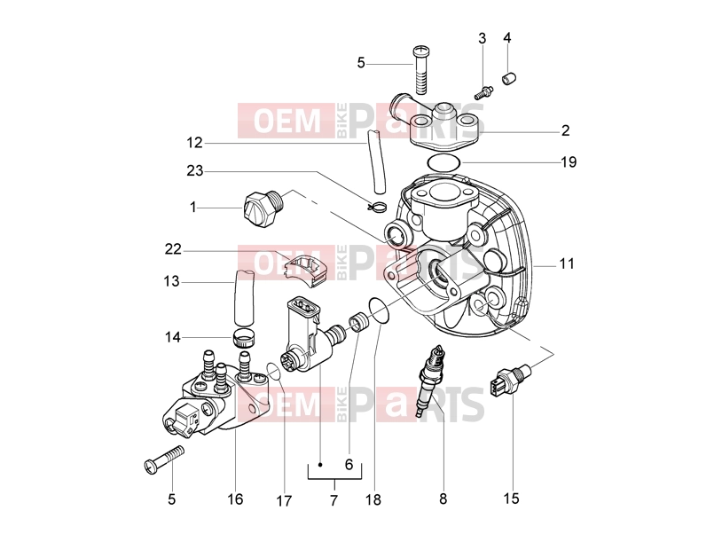 gilera Runner 50 Purejet Engine » Head