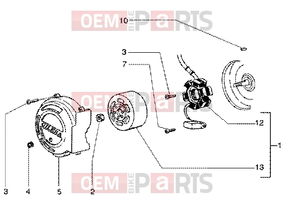 gilera Runner 50 SP Engine » Flywheel magneto