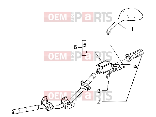 gilera Runner 50 SP Handlebars » Handlebars component parts