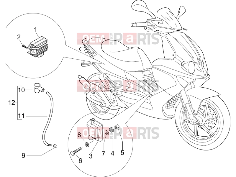 gilera 2006 Runner 50 SP -SC- Electrical system » Voltage Regulators - Electronic Control Units (ecu) - H.T. Coil