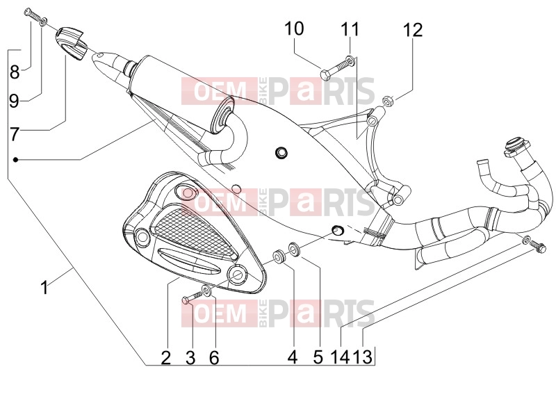 gilera 2007 Runner 50 SP -SC- Engine » Silencer