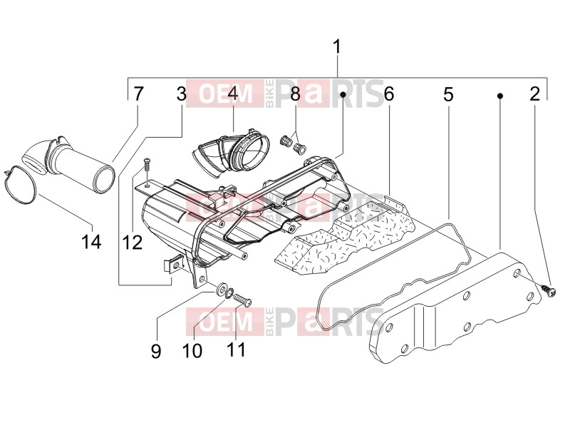 gilera 2008 Runner 50 SP -SC- Engine » Air filter