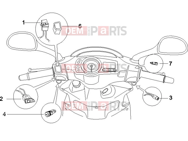 gilera 2008 Runner 50 SP -SC- Electrical system » Selectors - Switches - Buttons