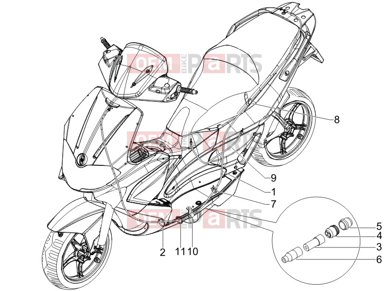 gilera 2011 Runner 50 SP Braking system - Transmissions » Transmissions
