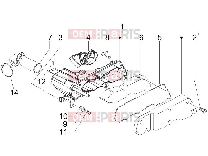 gilera 2012 Runner 50 SP Engine » Air filter