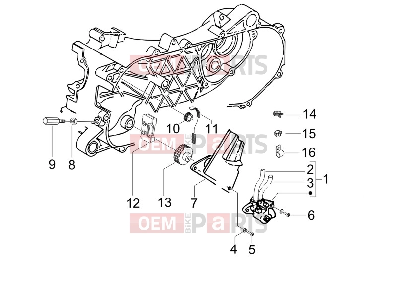 gilera 2012 Runner 50 SP Engine » Oil pump