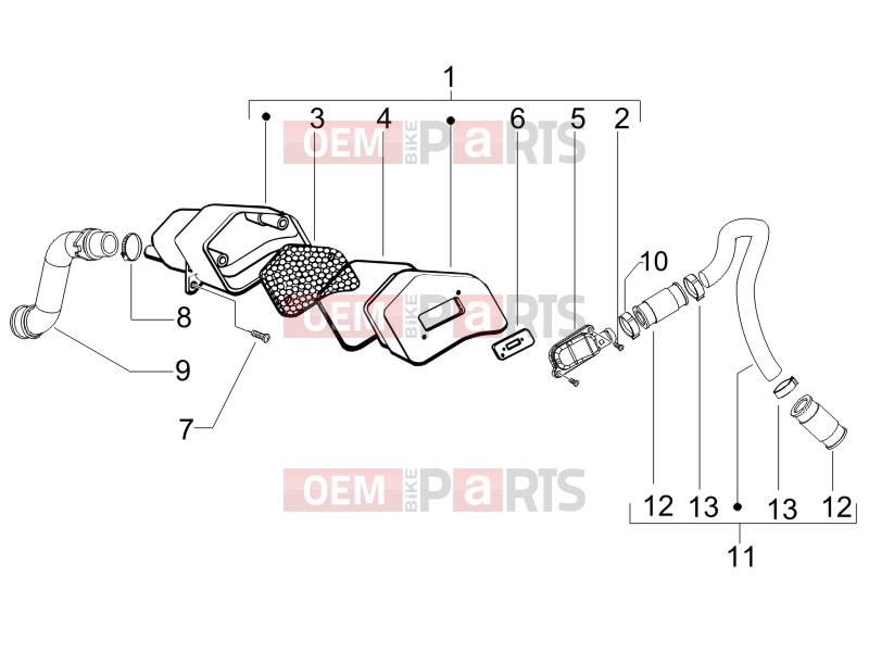 gilera 2012 Runner 50 SP Engine » Secondary air box