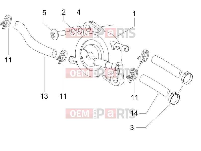 gilera 2012 Runner 50 SP Frame - Plastic parts - Coachwork » Supply system