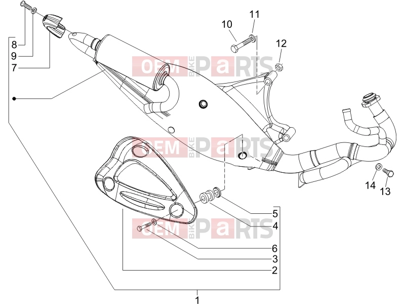 gilera 2013 Runner 50 SP Engine » Silencer
