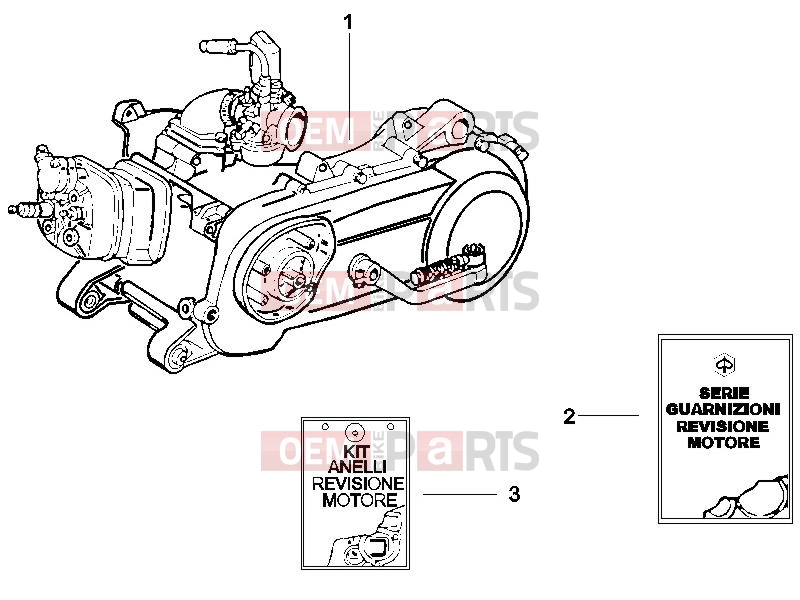 gilera 2014 Runner 50 SP Engine » Engine, assembly