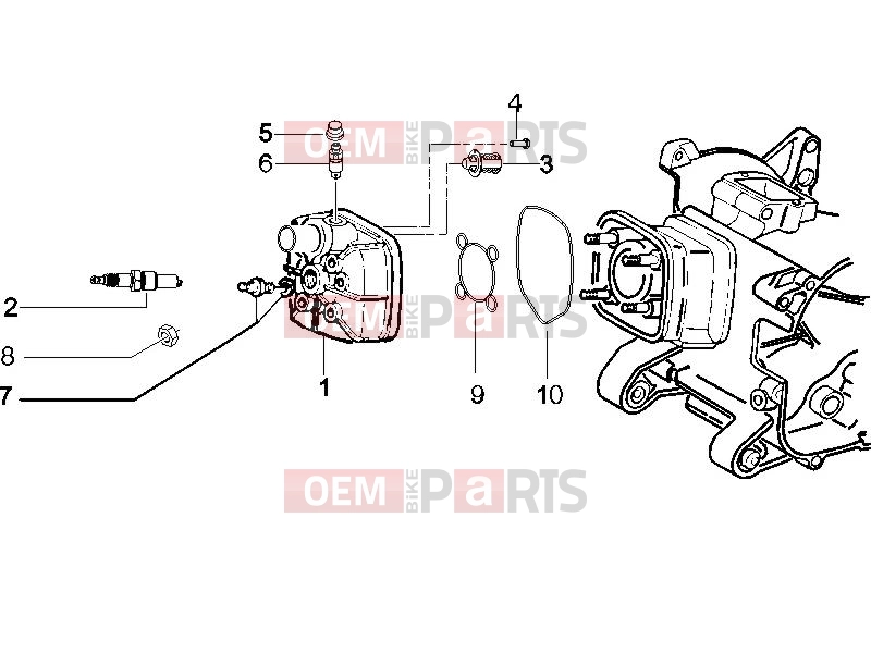 gilera 2016 Runner 50 SP Engine » Cylinder head cover