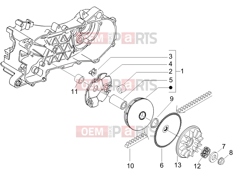 gilera 2017 Runner 50 SP Engine » Driving pulley