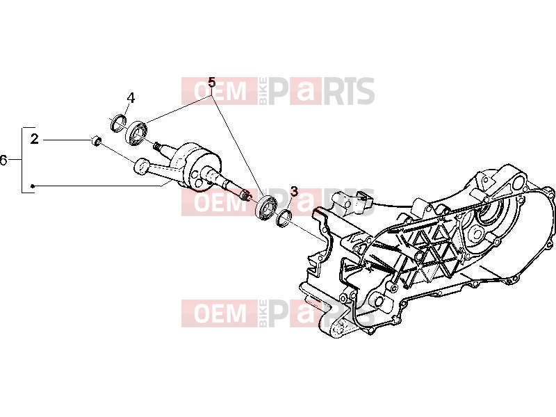 gilera 2006 Runner 50 SP Engine » Crankshaft