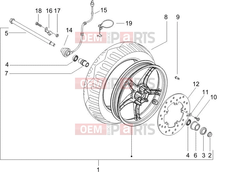 gilera 2006 Runner 50 SP Suspensions - Wheels » Front wheel