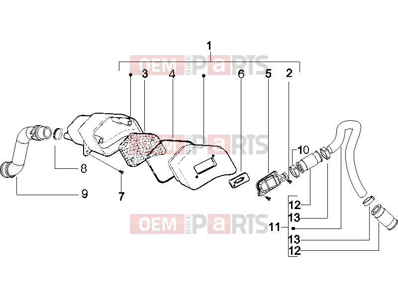 gilera 2006 Runner 50 SP Engine » Secondary air box