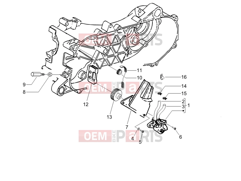 gilera 2007 Runner 50 SP Engine » Oil pump