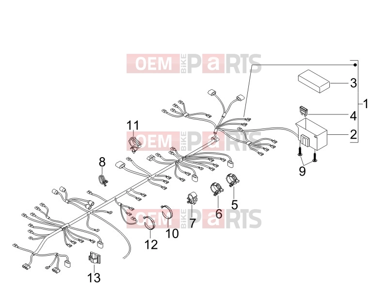 gilera 2008 Runner 50 SP Electrical system » Main cable harness