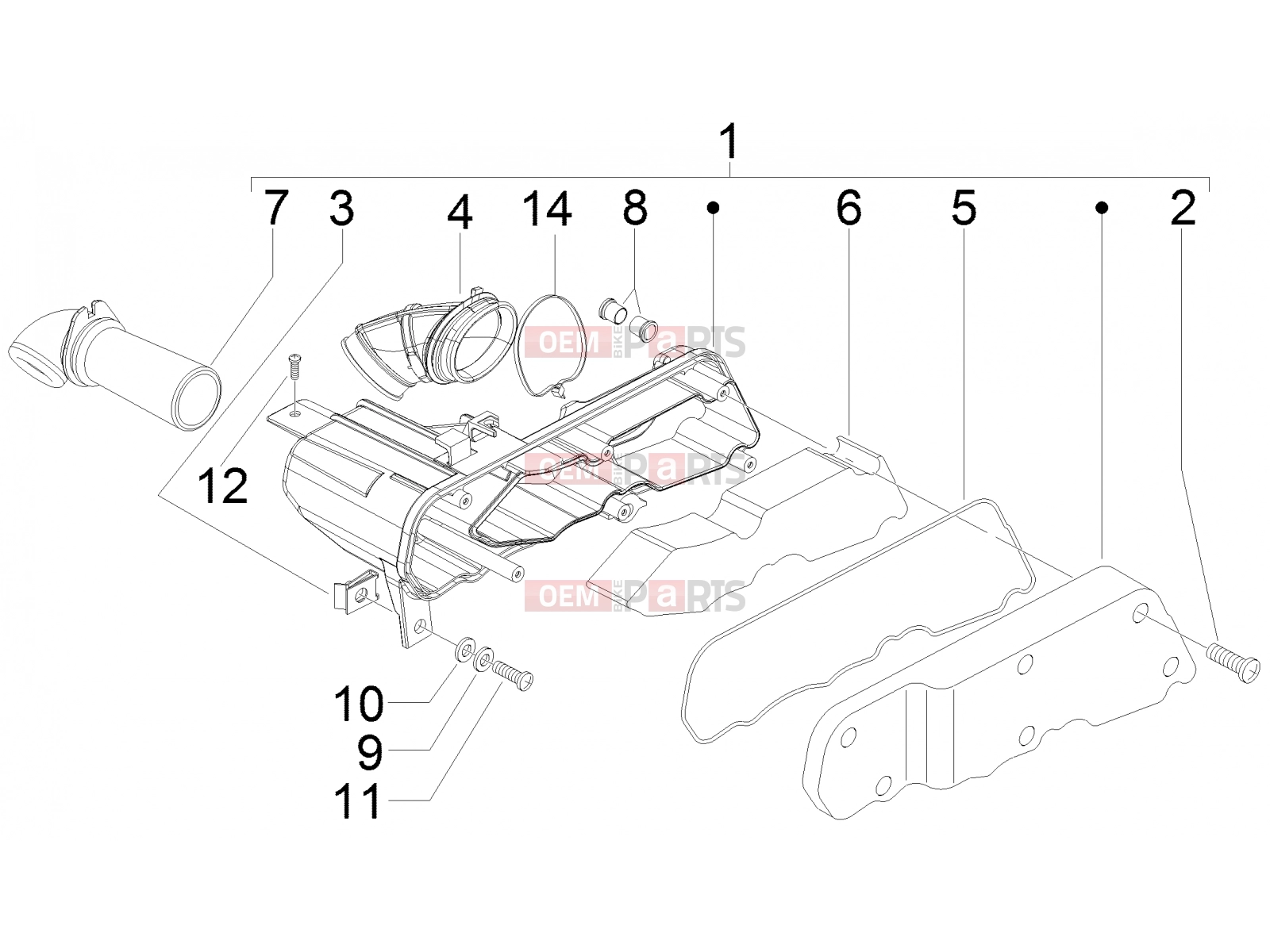 gilera 2009 Runner 50 SP Engine » Air filter
