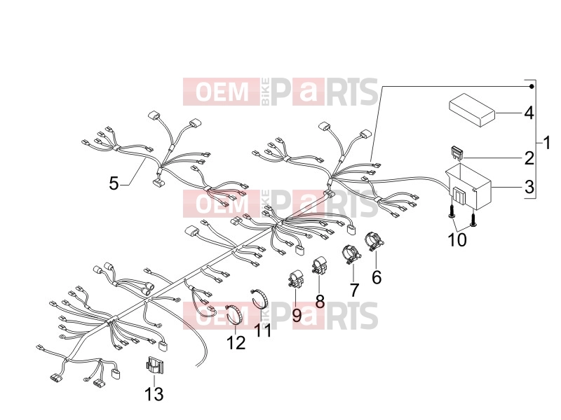 gilera 2010 Runner 125 ST 4T Electrical system » Main cable harness