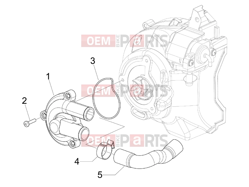gilera 2013 Runner 125 ST 4T Engine » Cooler pump