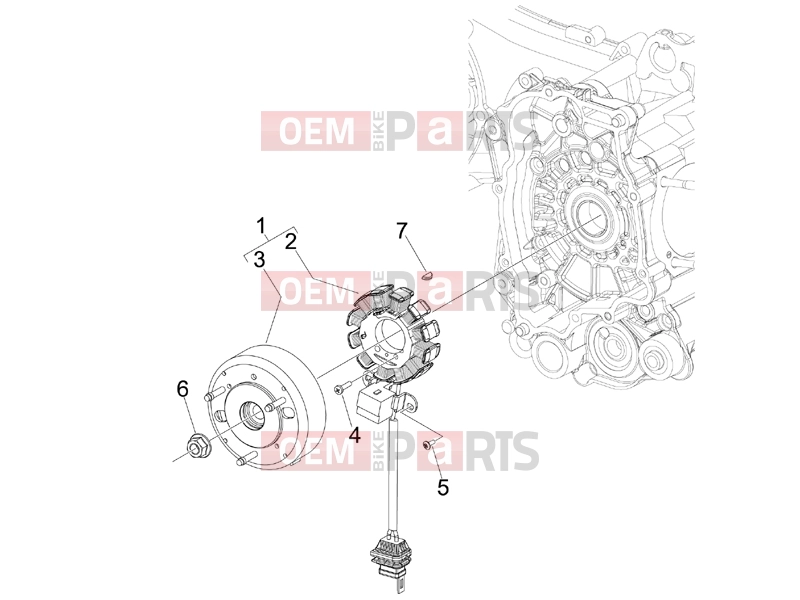 gilera 2016 Runner 125 ST 4T Engine » Flywheel magneto