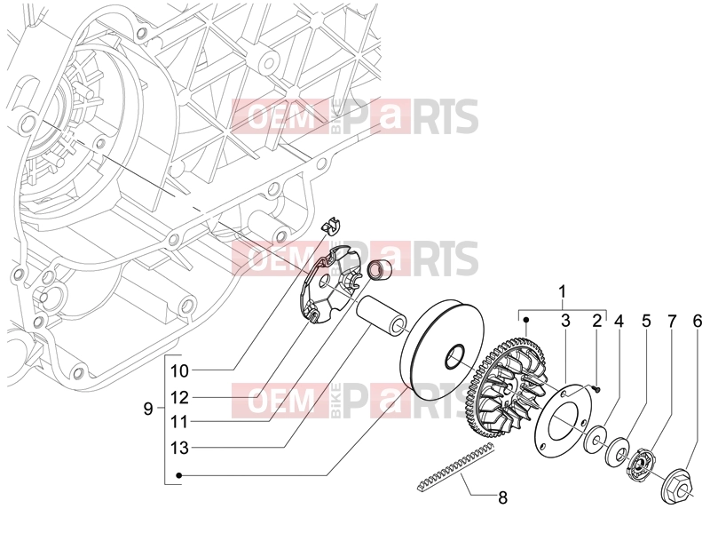 gilera 2017 Runner 125 ST 4T Engine » Driving pulley
