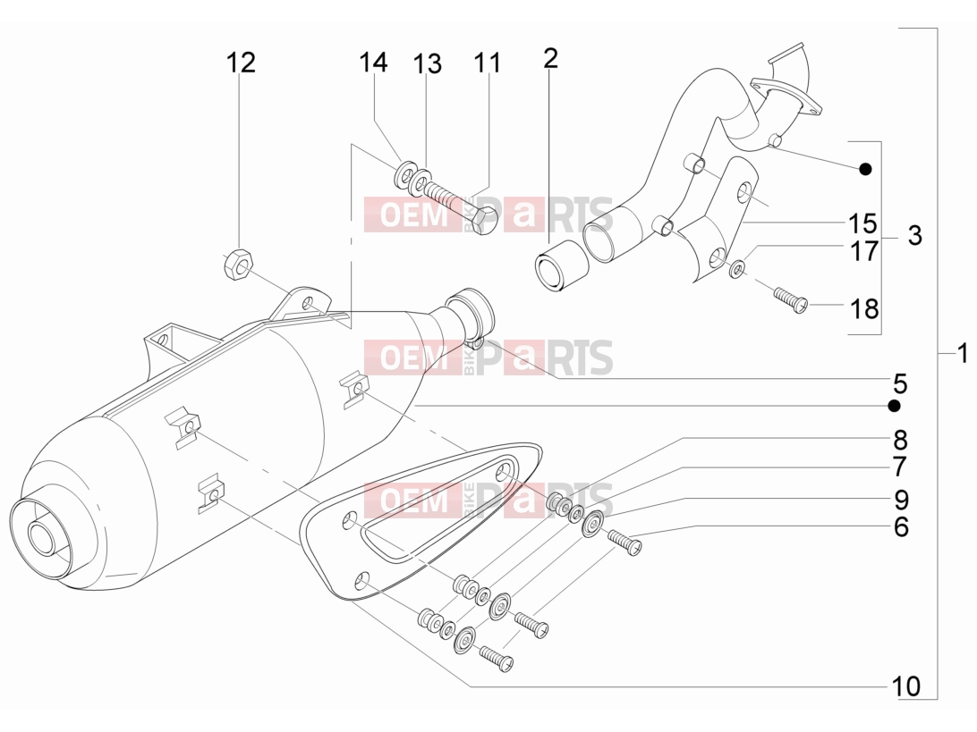 gilera 2008 Runner 200 ST 4T Engine » Silencer