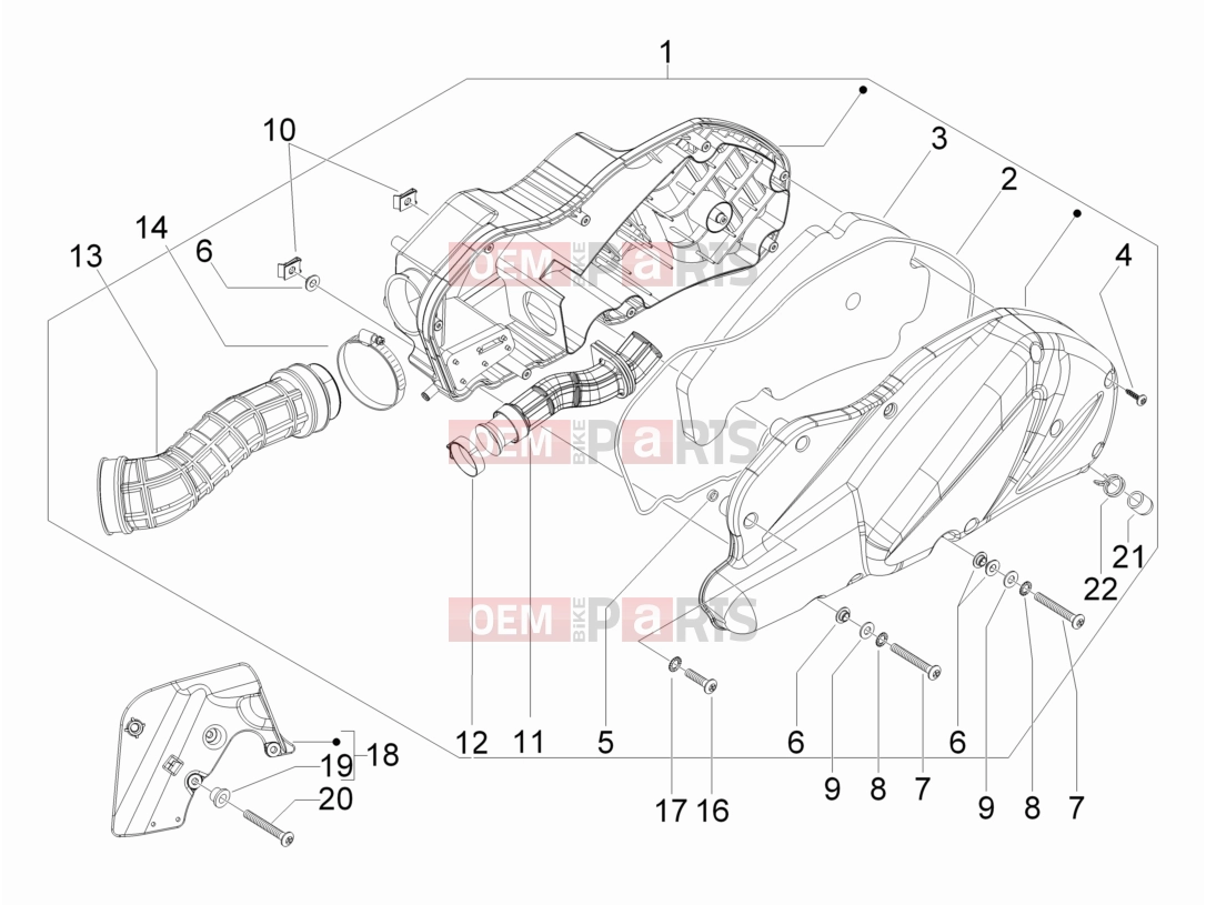 gilera 2010 Runner 200 ST 4T Engine » Air filter