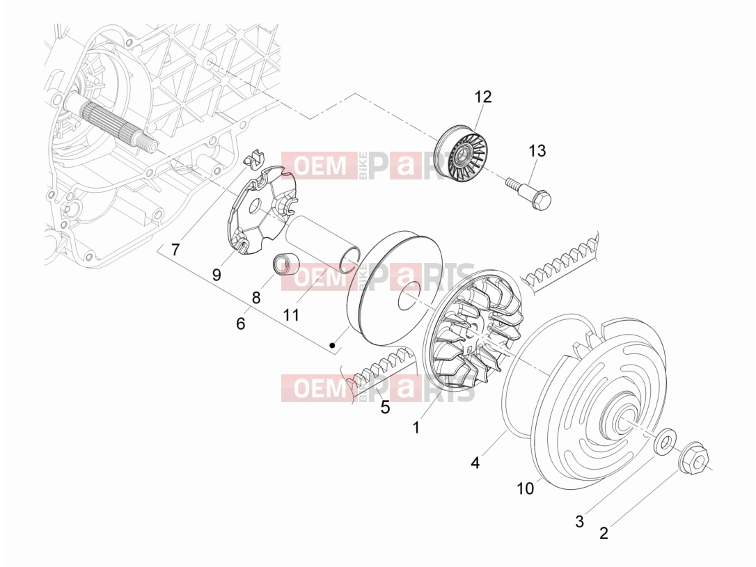 gilera 2011 Runner 200 ST 4T Engine » Driving pulley