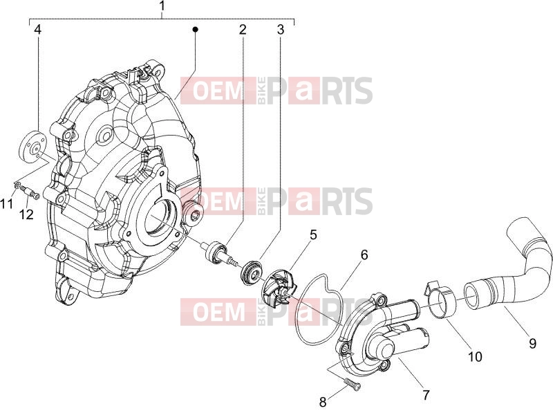 gilera 2005 Runner 125 VX 4T Engine » Cooler pump