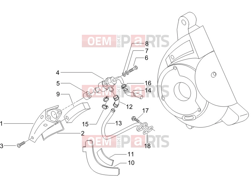 gilera 2006 Runner 125 VX 4T Engine » Secondary air box