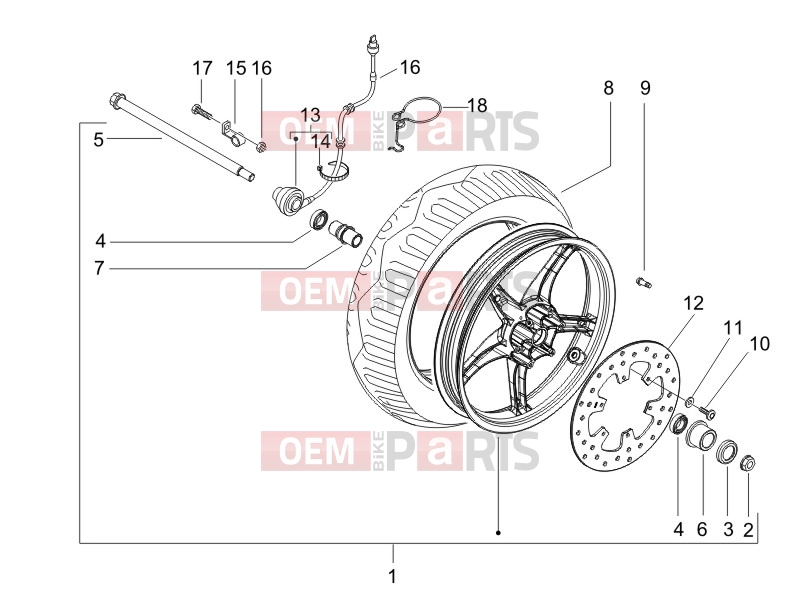 gilera 2007 Runner 125 VX 4T Suspensions - Wheels » Front wheel