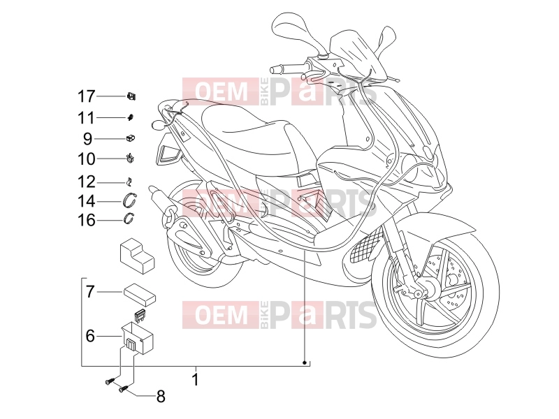 gilera 2006 Runner 125 VX 4T -SC- Electrical system » Main cable harness