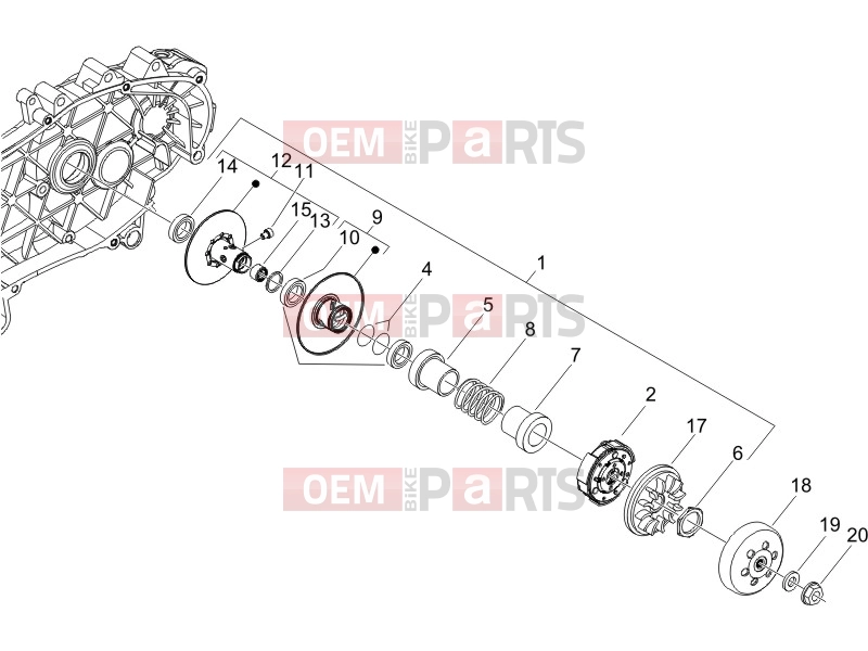 gilera 2007 Runner 125 VX 4T Serie Speciale Engine » Driven pulley