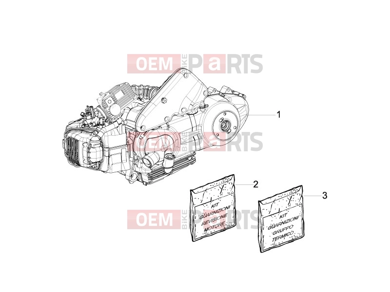 gilera 2007 Runner 125 VX 4T Serie Speciale Engine » Engine, assembly