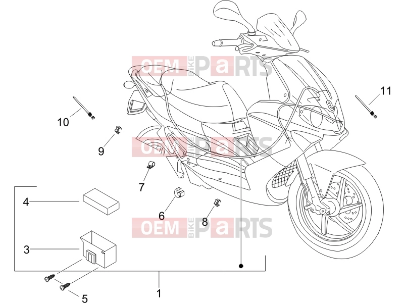 gilera 2005 Runner 200 VXR 4T Electrical system » Main cable harness