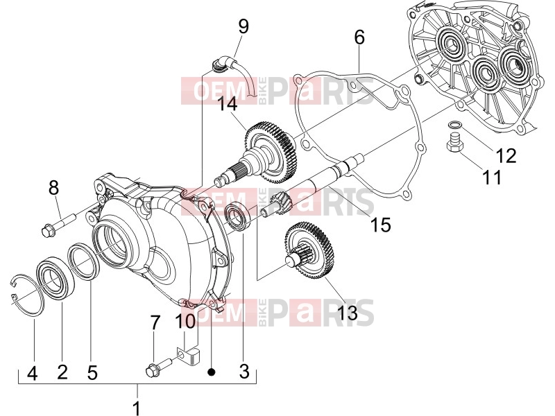 gilera 2006 Runner 200 VXR 4T Engine » Reduction unit