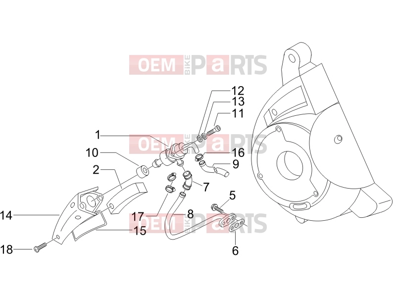 gilera 2006 Runner 200 VXR 4T Engine » Secondary air box