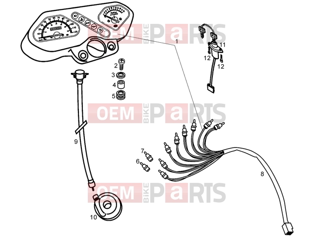gilera SMT Electrical system » Speedometer and components