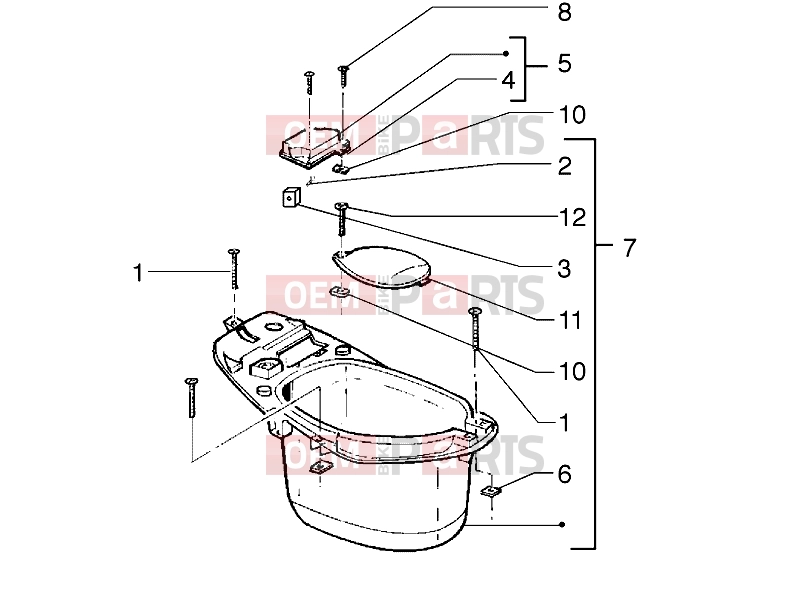 gilera Stalker 50 Chassis » Case helmet