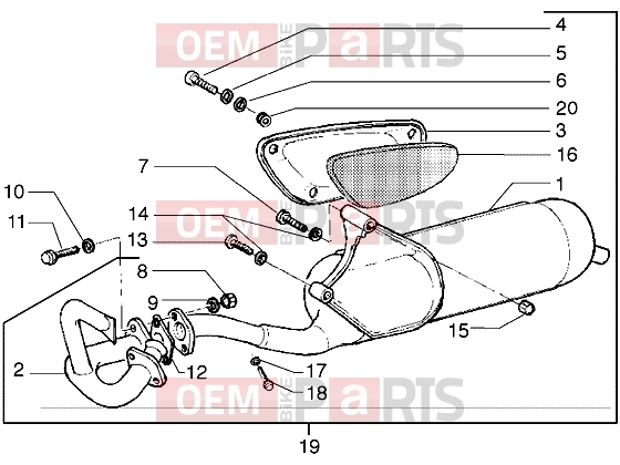 gilera Stalker 50 Engine » catalytic silencer