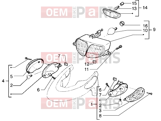 gilera Stalker 50 Electrical system » Headlamp